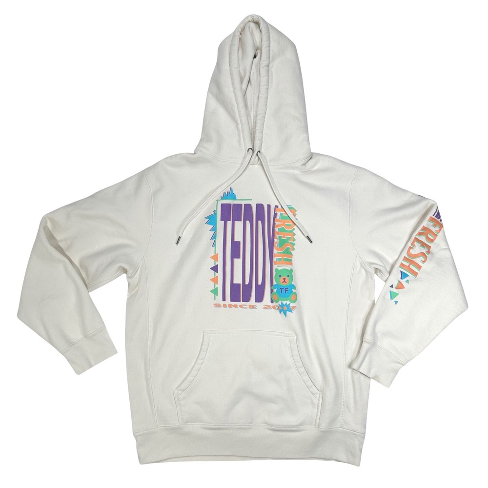 Teddy Fresh Cream Graphic PullOver Hoodie Mens‎ Since 2017 Bear Print size XL